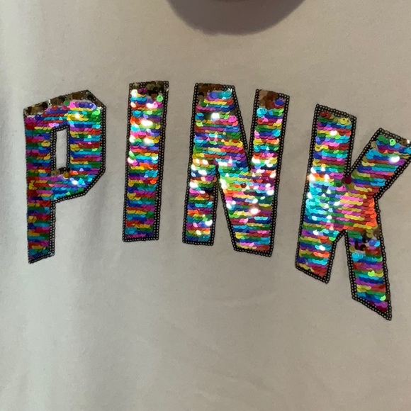 PINK Victoria’s Secret flip sequin hoodie - Picture 2 of 6